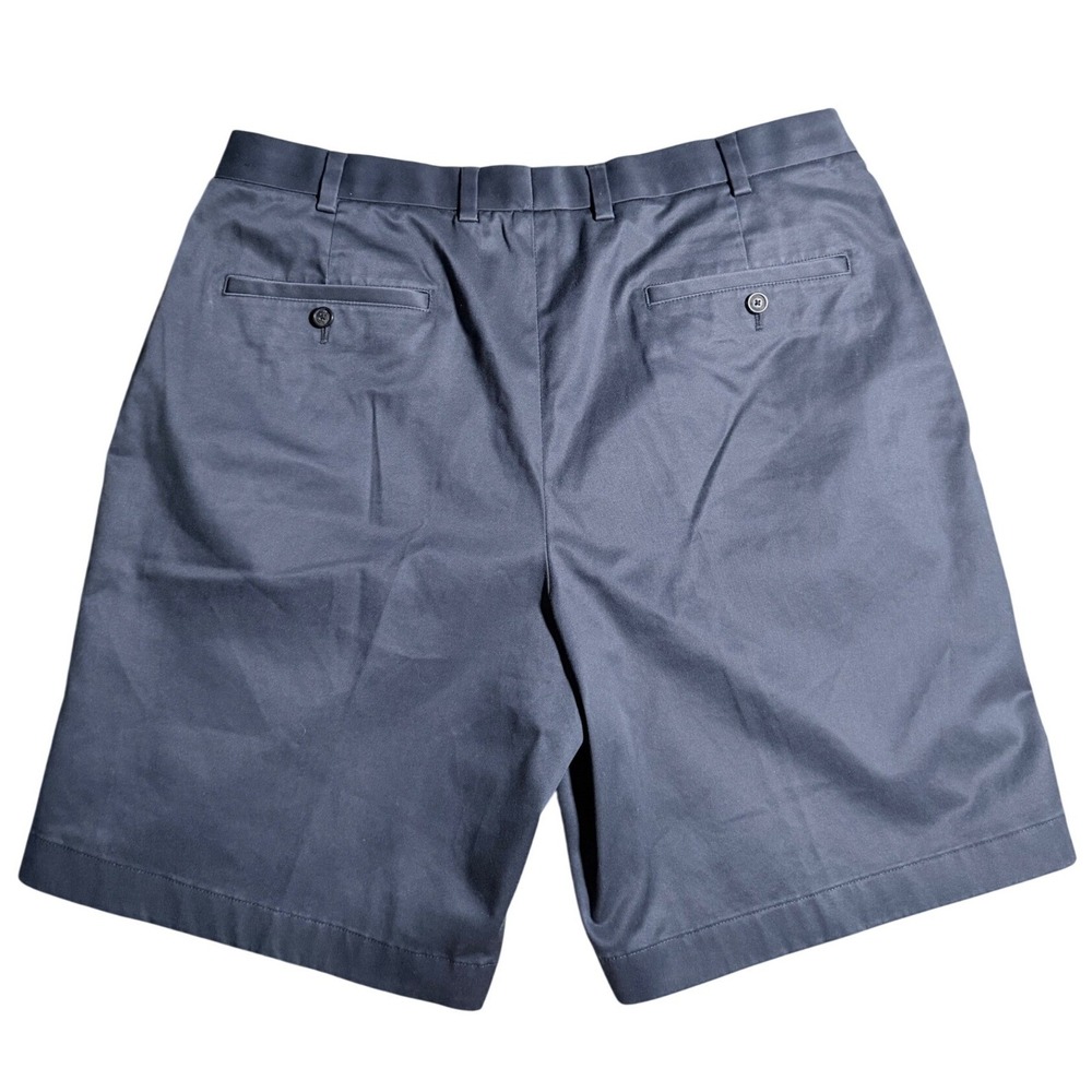 Brooks Brothers Chino Shorts Mens 38 Navy Blue Excellent Advantage Stretch 9in - Picture 2 of 8